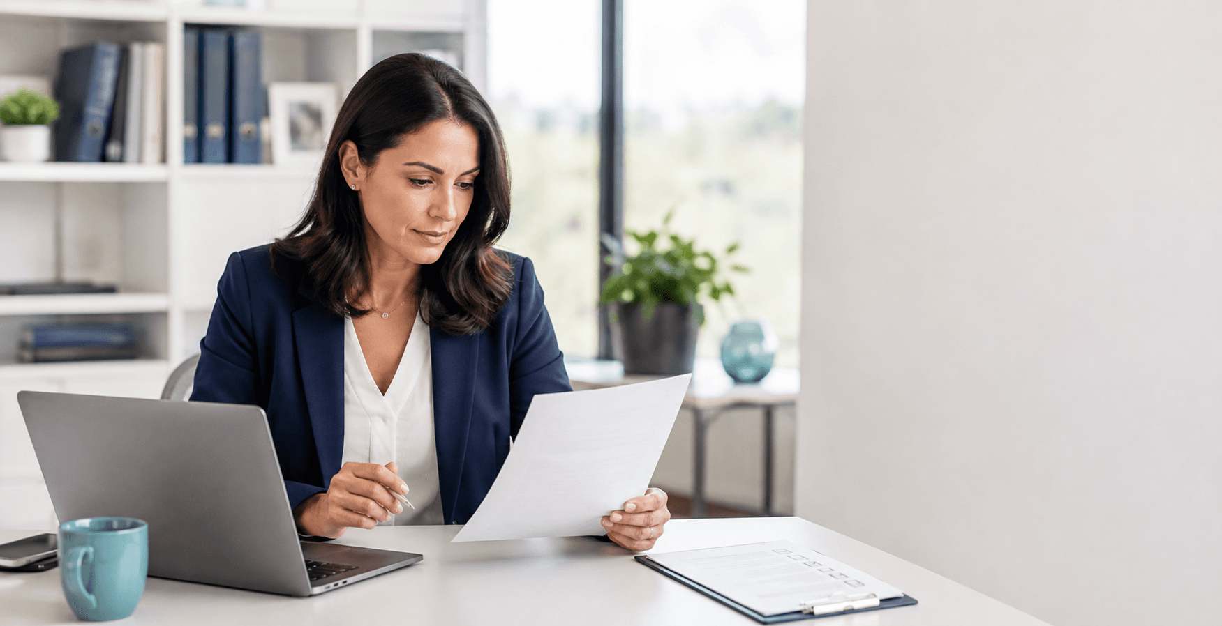 Healthcare hiring professional preparing a clear job listing